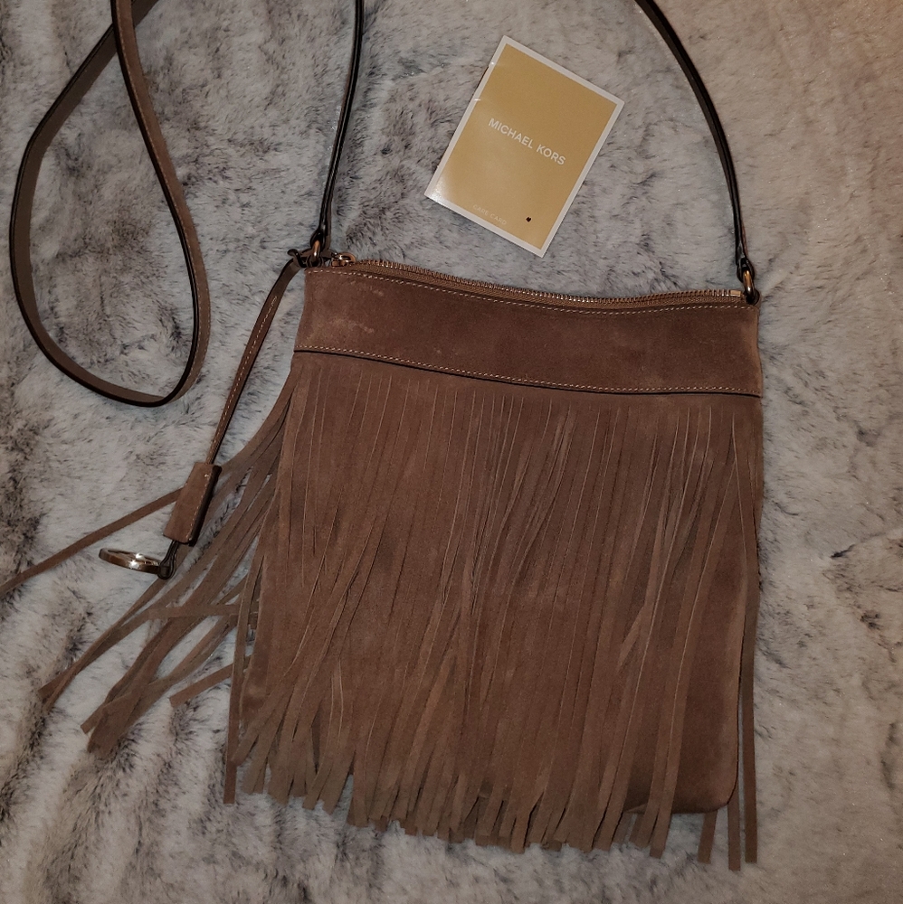 Michael Kors suede crossbody